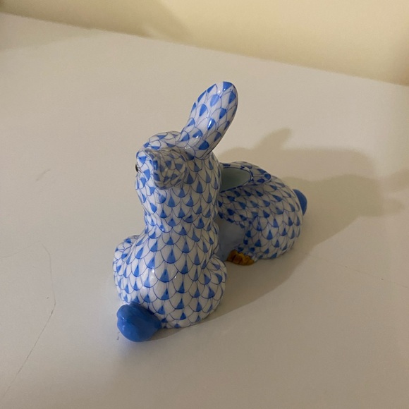 FIRST EDITION HEREND Pair of Chubby bunnies - Picture 3 of 10